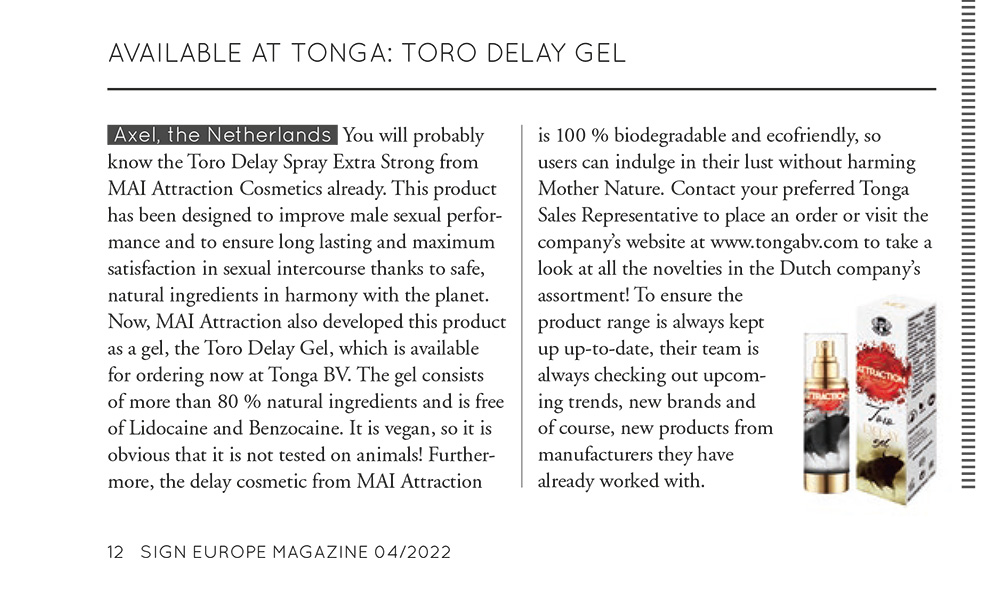 2022-04 Sign EU - Toro Delay